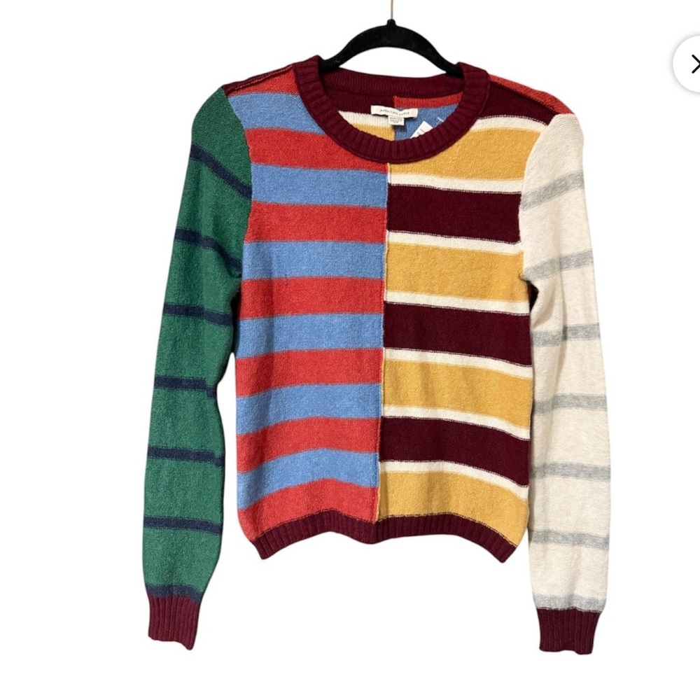 American Eagle Patchwork Sweater - image 1